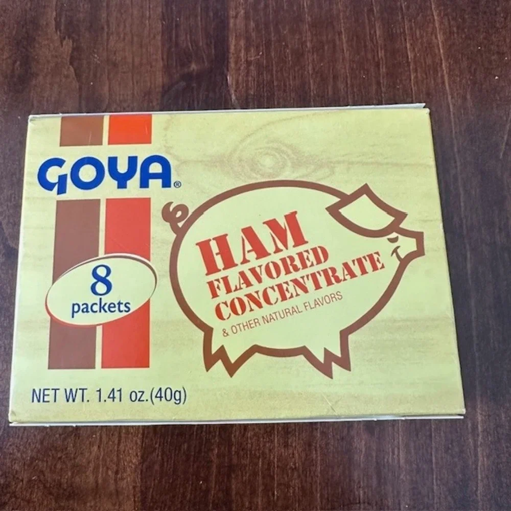 Goya Ham Flavored Concentrate 8 Packets Net Wt 1.41 Oz 40g